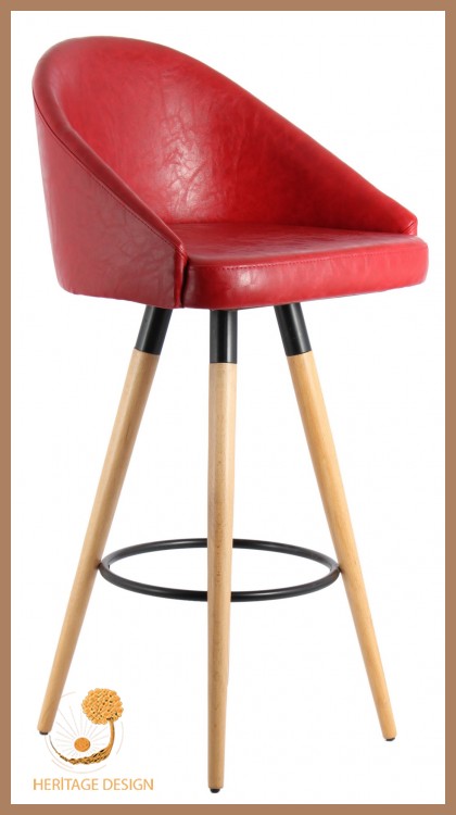 Kırmızı Bar Sandalyeleri