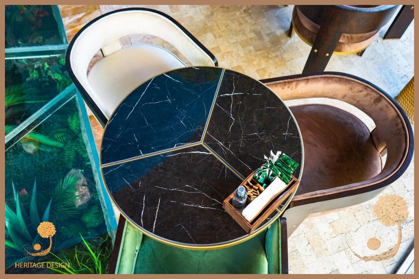 YUVARLAK MERMER MASA MODELLERİ - MERMER MASALAR